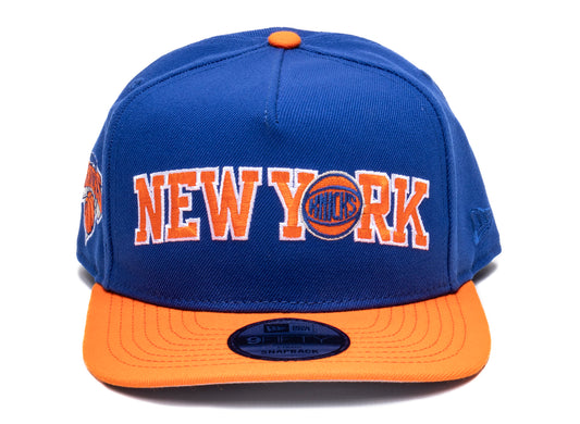 New Era New York Knicks Blue Rush 5950 Snapback Hat xld