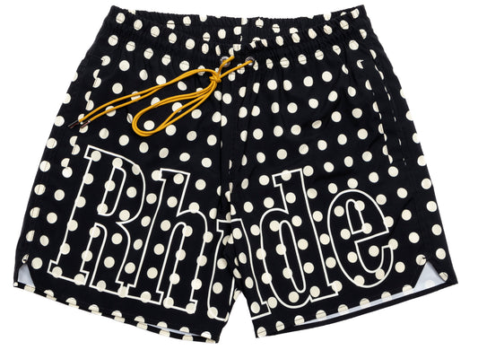 Rhude Logo Polka Dot Swim Shorts