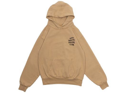 Anti Social Social Club Made in USA Mind Games Hoodie in Tan
