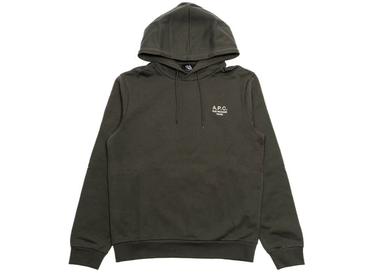 A.P.C. Rue Madame Hoodie in Olive