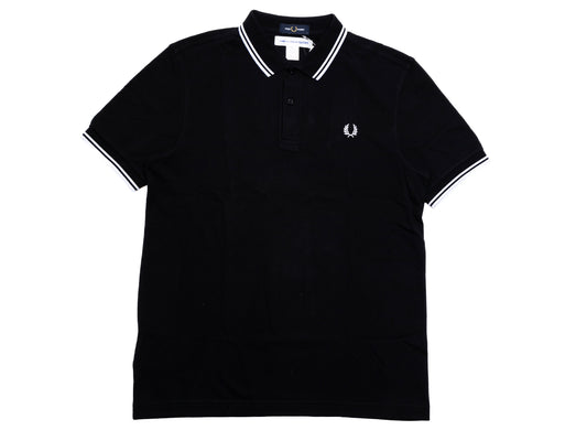 Comme des Garçons SHIRT x Fred Perry Strong Will Polo Shirt in Black