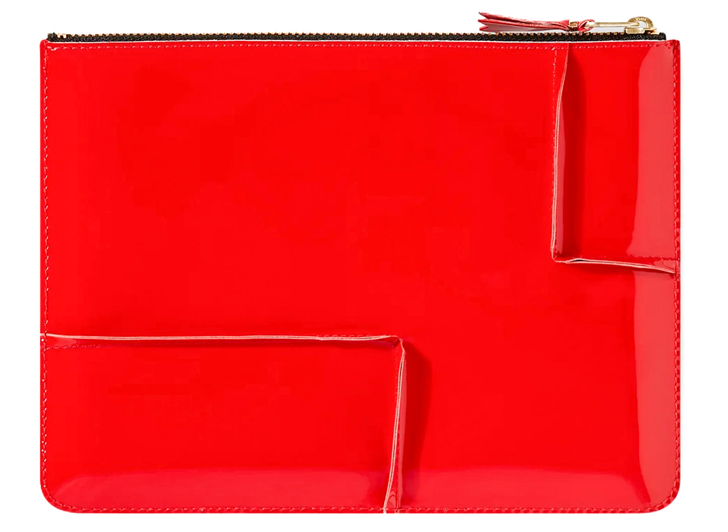 Comme des Garçon Reversed Hem Zip Pouch Wallet