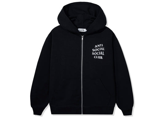 Anti Social Social Club Mind Game Glitter Hoodie in Black