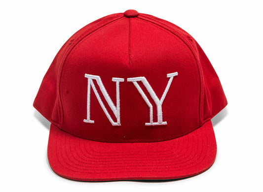 40 Oz Vans New York Snapback Hat in Red