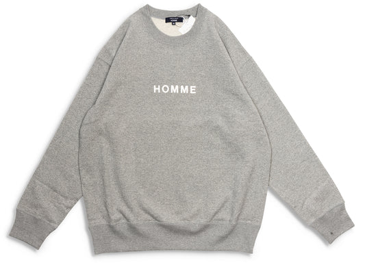 Comme des Garçons HOMME Logo Crewneck in Grey