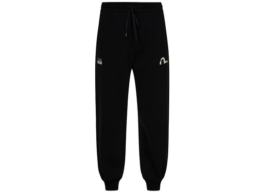 Evisu Kamon and the Great Wave Daicock Print Relax Fit Sweatpants