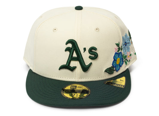 New Era Tonal Florals Oakland Athletics Fitted Hat