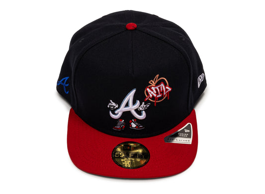New Era 5950AF Cartoon 25822 Atlanta Braves Fitted Hat