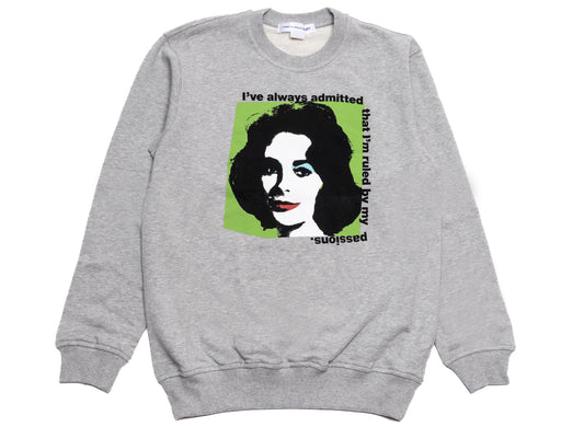 Comme des Garçons SHIRT Andy Warhol Liz Taylor Crewneck