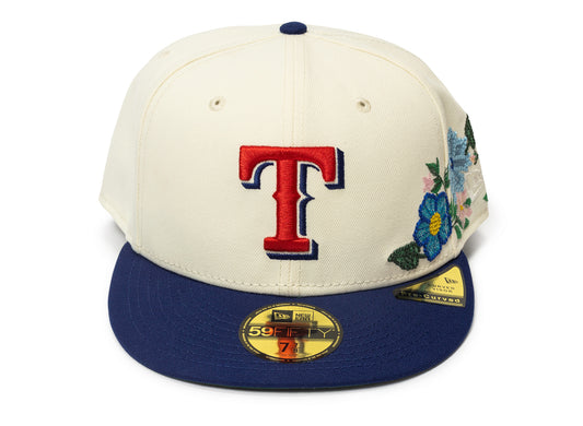 New Era Tonal Florals Texas Rangers Fitted Hat