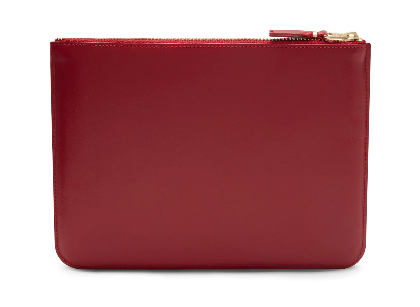 Comme des Garçon Outside Pocket Zip Pouch in Red