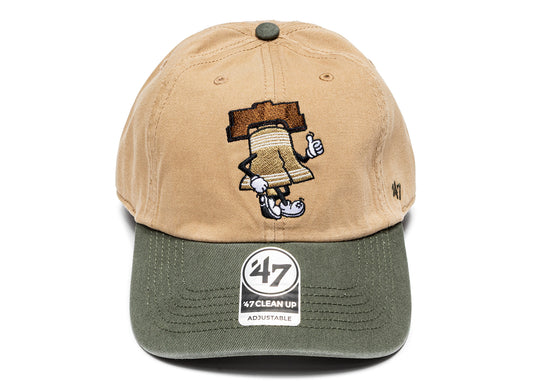 47 Philadelphia Phillies Khaki Cartoon Icon 47 Clean Up