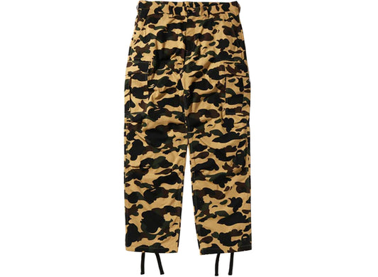 A Bathing Ape First Camo Cargo Pants in Yellow xld