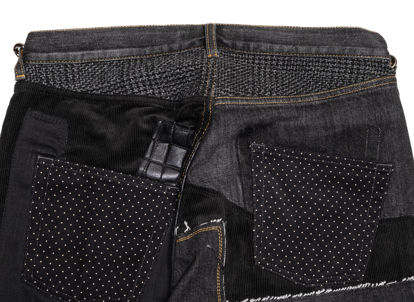 Junya Watanabe MAN Cotton Pants in Black Mix