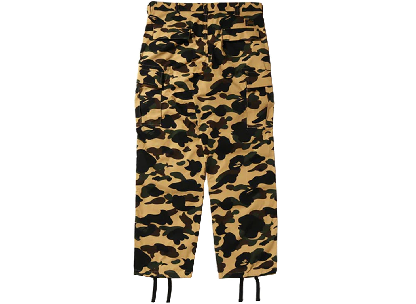 A Bathing Ape First Camo Cargo Pants in Yellow xld