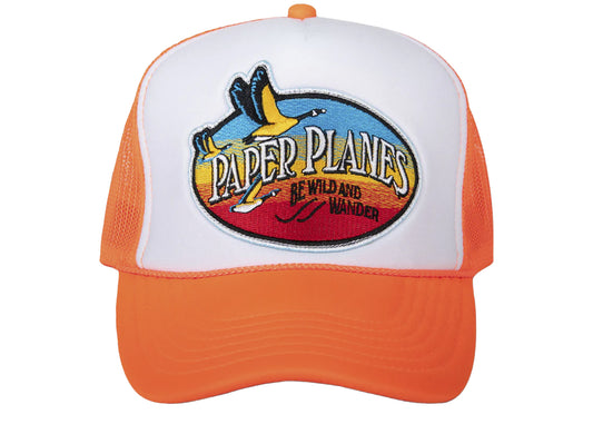 Paper Planes Be Wild and Wander Trucker Hat
