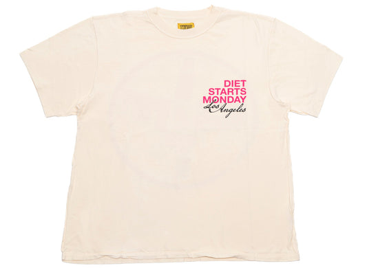 Diet Starts Monday LA Tee in White
