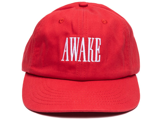 Gorra Awake NY con Logo en Rojo Brillante