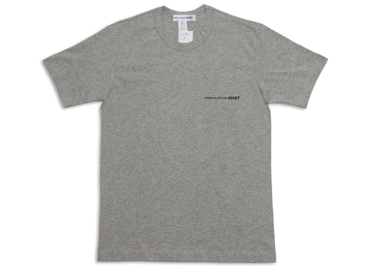 Comme des Garçons SHIRT Core Logo Tee in Grey