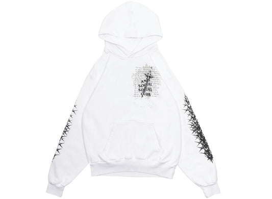 Anti Social Social Club Made in USA Anguish Hoodie in White
