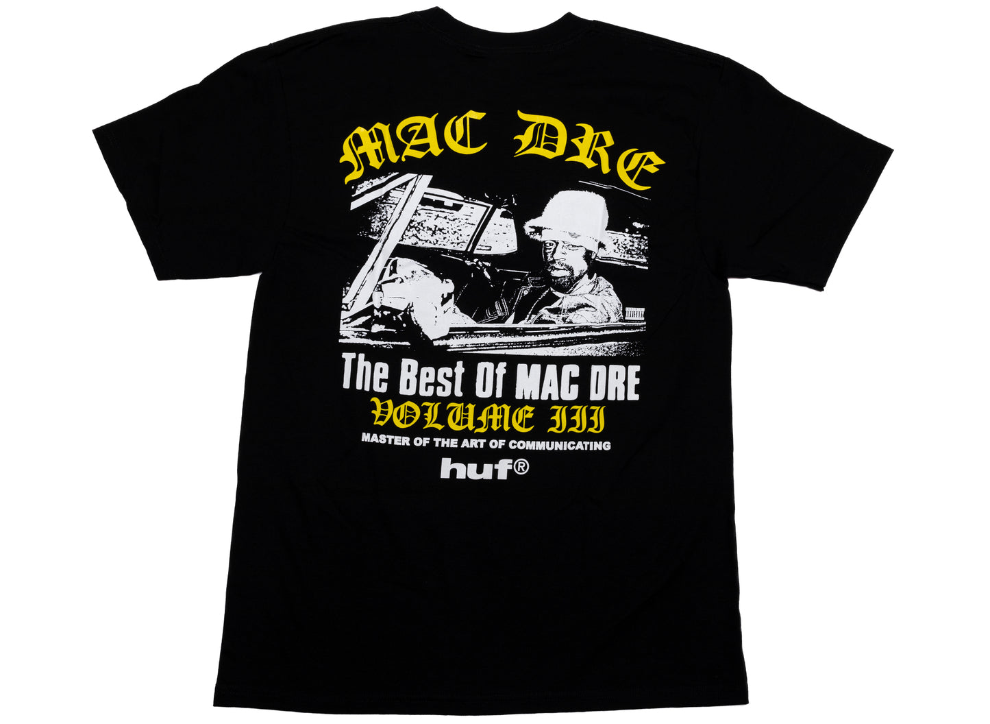 HUF x Mac Dre 'Best of Mac' Tee in Black