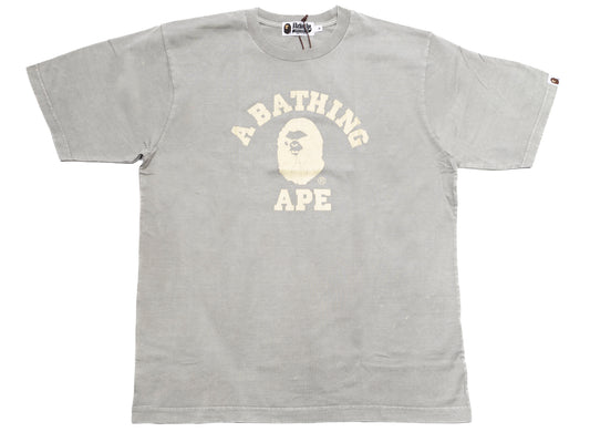 A Bathing Ape Overdye College Relaxed Fit Tee in Ivory