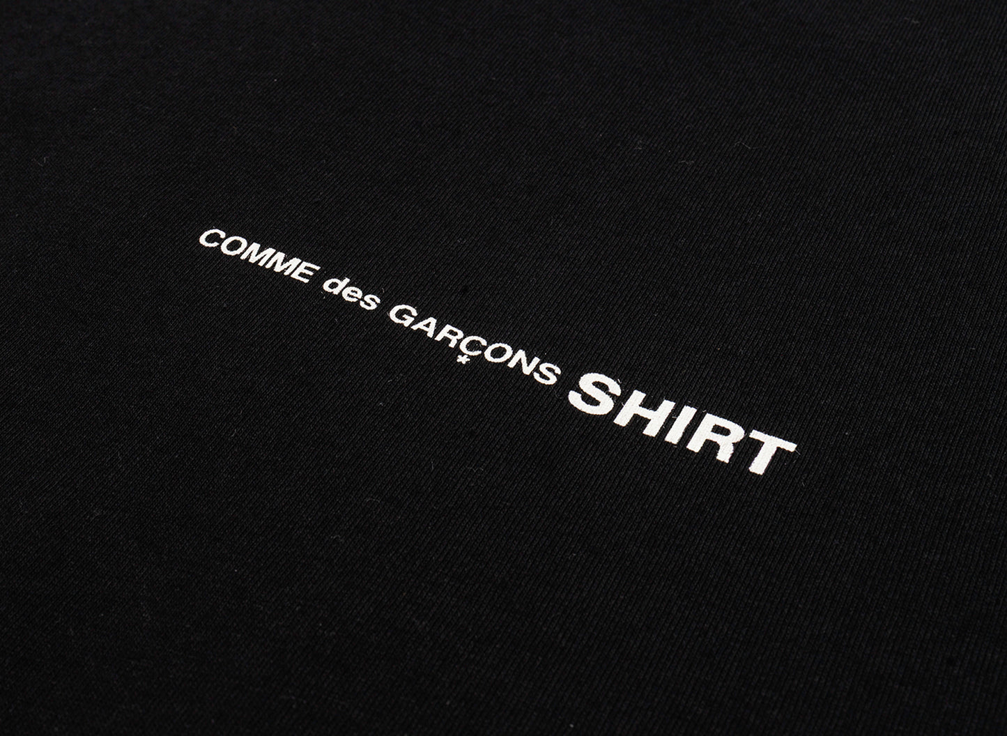 Comme des Garçons SHIRT Core Logo Tee in Black