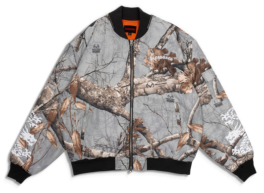 Pleasures Dragon Bomber in Grey