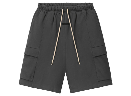 Fear of God Essentials Cargo Basketball Short in Iron Grey, men's shorts