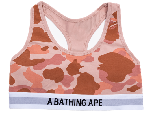 Women's A Bathing Ape 1st Camo Sports Bra in Pink