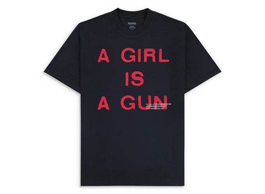 Pleasures Girl is a Gun T-Shirt in Black