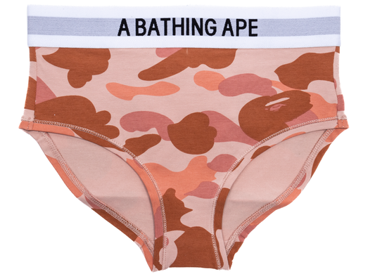 Women's A Bathing Ape 1st Camo Underwear Shorts in Pink