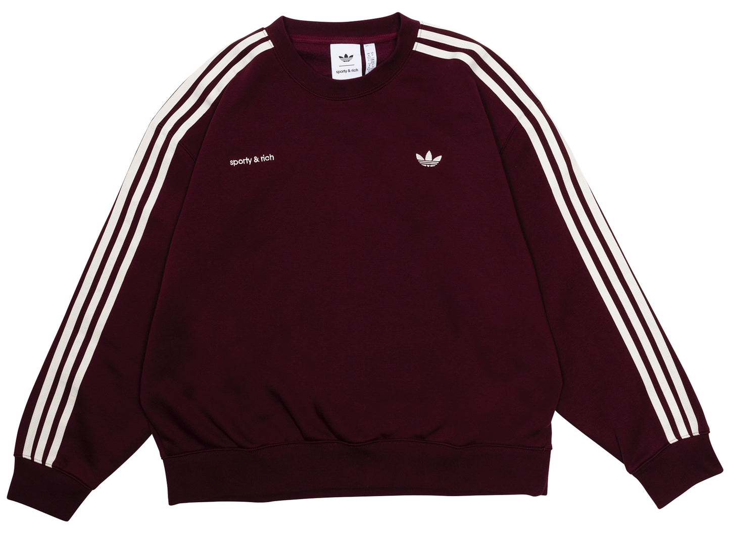 Women's Adidas Sporty & Rich Sweatshirt in Maroon