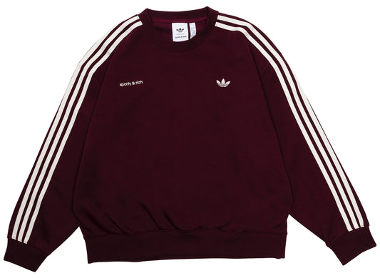 Women's Adidas Sporty & Rich Sweatshirt in Maroon
