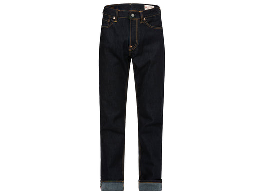 Evisu Brushstroke Seagull Print Carrot Fit Selvedge Denim Jeans