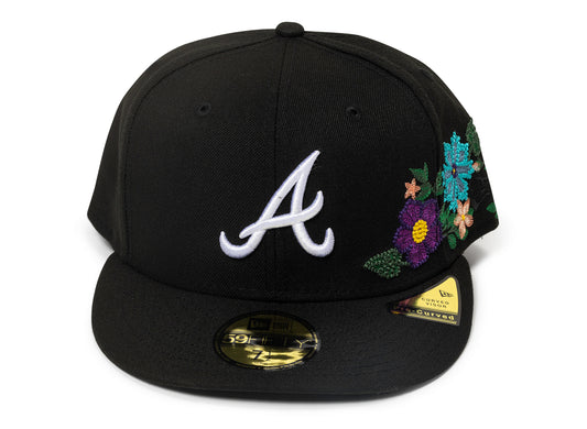New Era Tonal Florals Atlanta Braves Fitted Hat v2