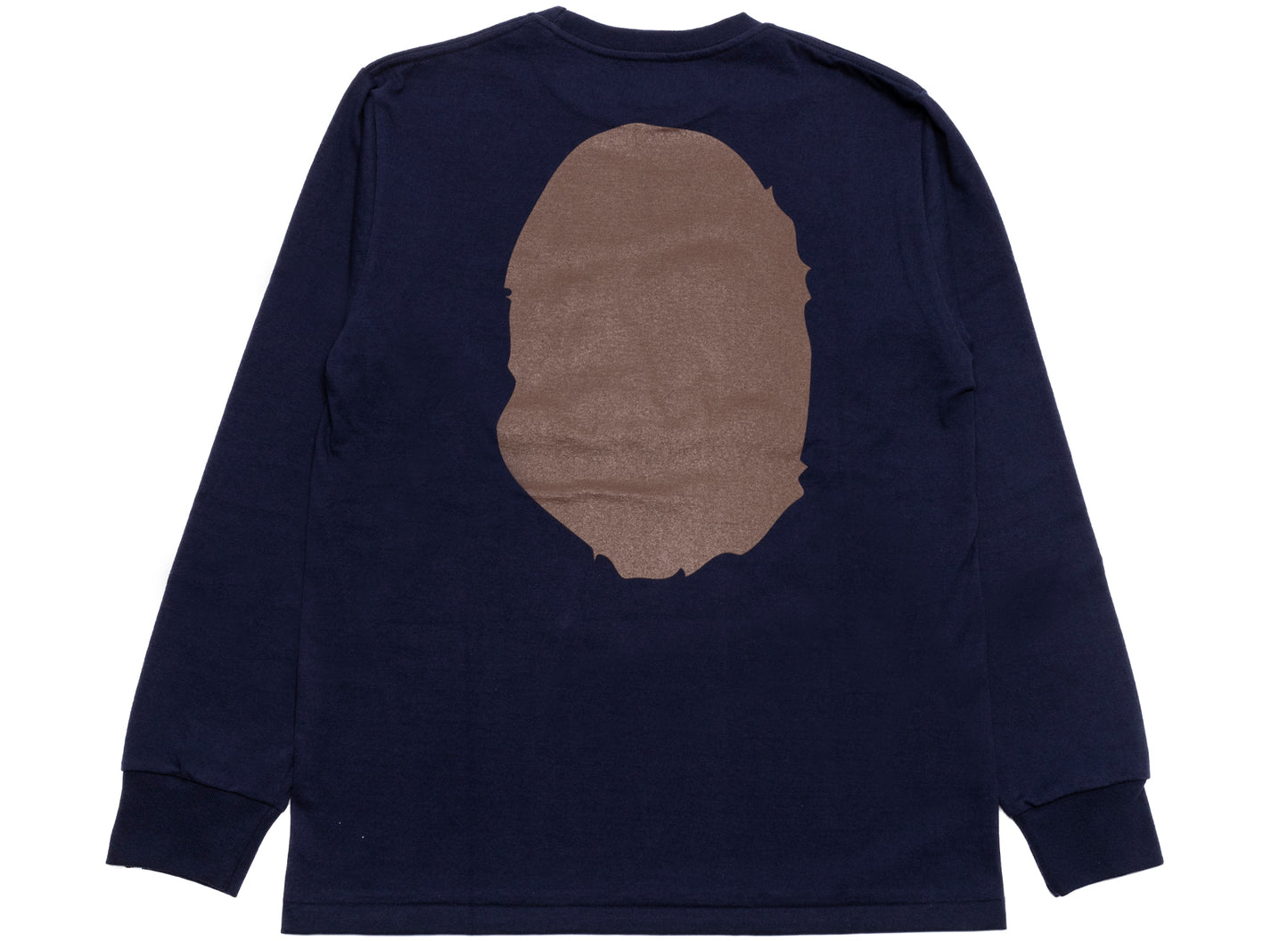 T-shirt manches longues A Bathing Ape Big Ape Head bleu marine