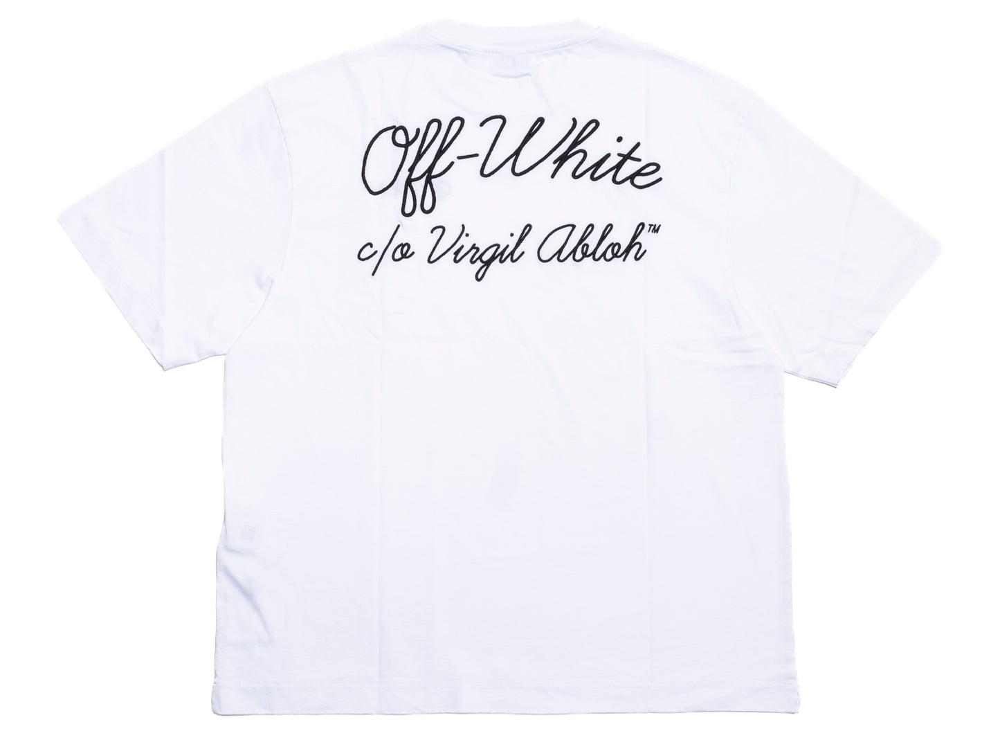 OFF-WHITE Script Logo Skate Short Sleeve T-Shirt in White