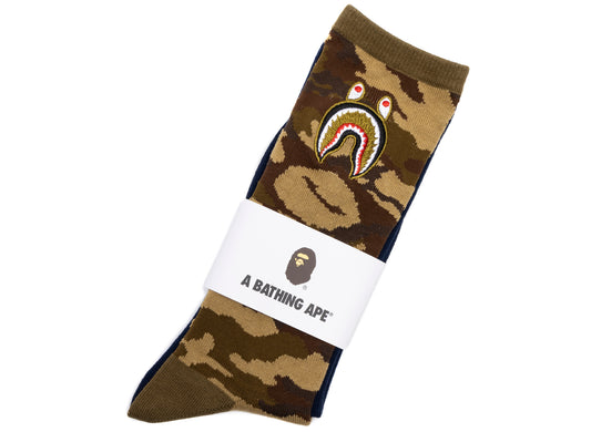 A Bathing Ape 1st Shark Socks in Navy