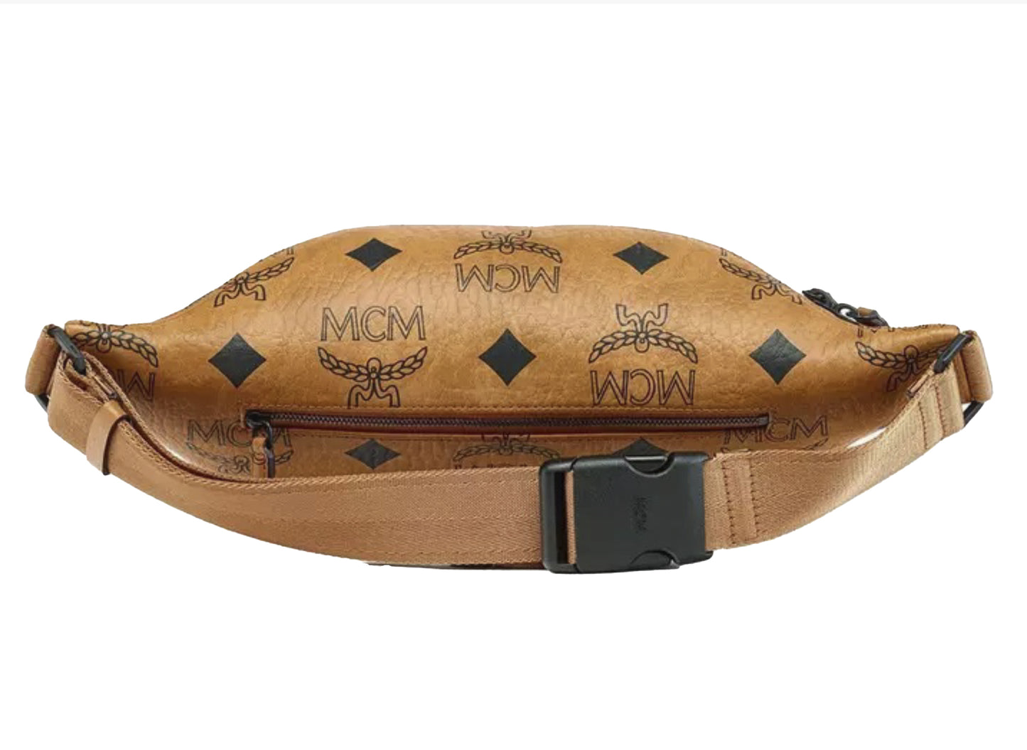 MCM Fursten Maxi MN VI Belt Bag in Cognac Brown