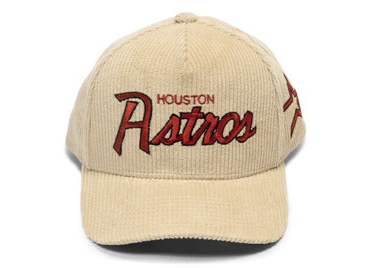 Mitchell & Ness MLB Houston Astros Corduroy Off Pro Snapback Hat