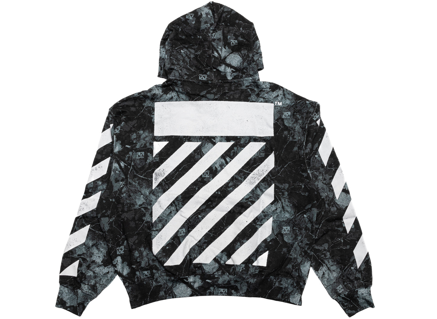 L/AB c/o Off-White™ Camo Printed Diag Hoodie in Black