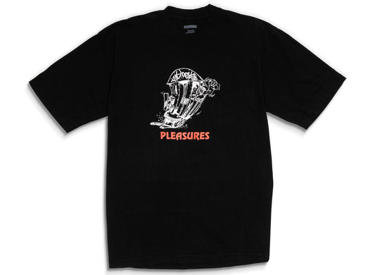 Pleasures x Fat Beats 9th Street Tee in Black