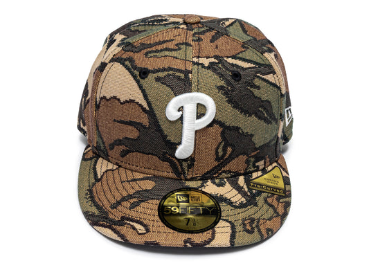 New Era Jacquard Camo Philadelphia Phillies Fitted Hat