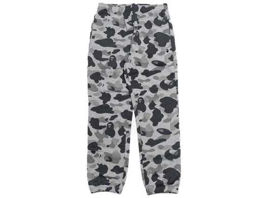 A Bathing Ape Heather Grey Camo Sweatpants