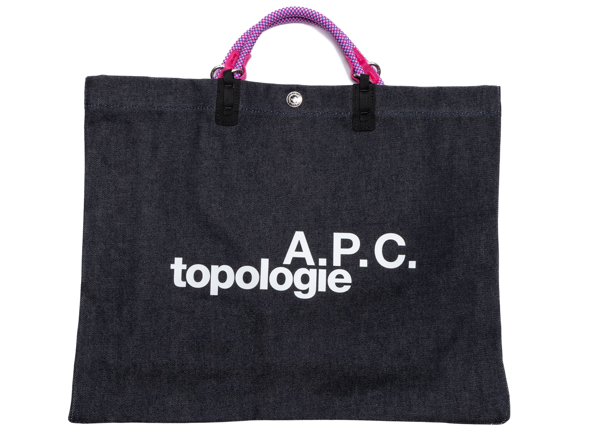 A.P.C. Shopping Topologie Bag in Indigo/Pink – Oneness Boutique