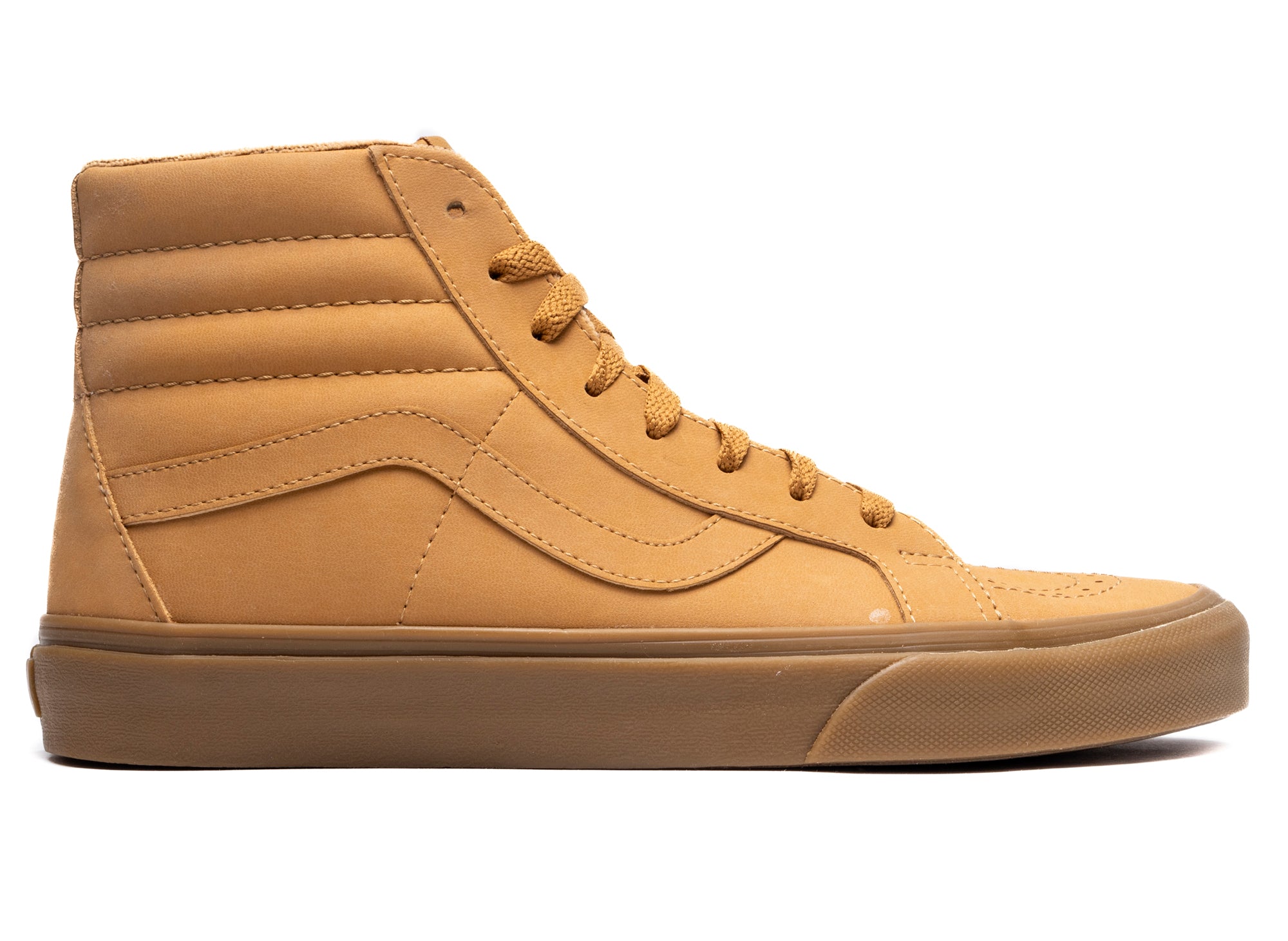 Brown Vans Sk8 Hi Wheat New Women's Vans SK8 Hi In Wheat Black