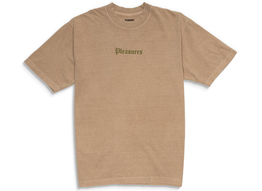 Pleasures Burn Again Tee in Mushroom