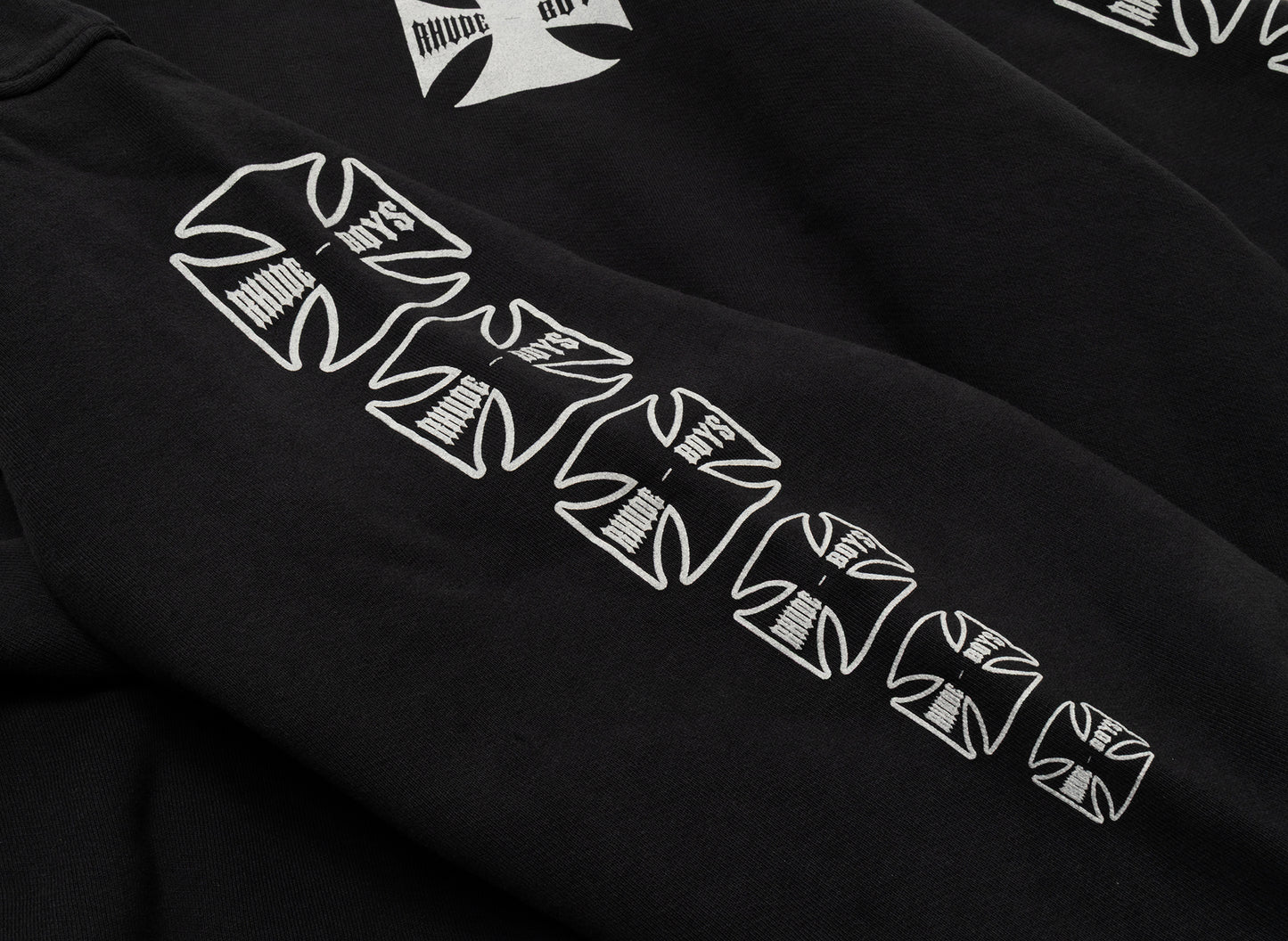 Rhude Boys Hoodie in Vintage Black