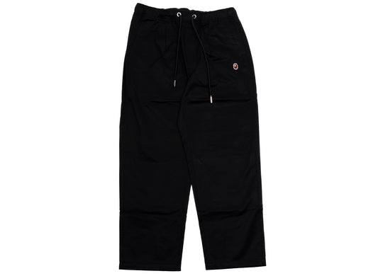 A Bathing Ape Head One Point Chef Pants in Black